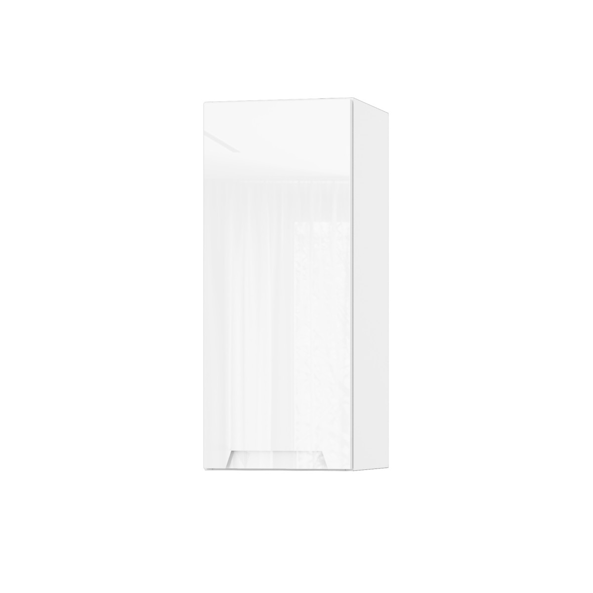 Корпус Стандарт білий, фасад Бостон білий глянець 301 30х72х30