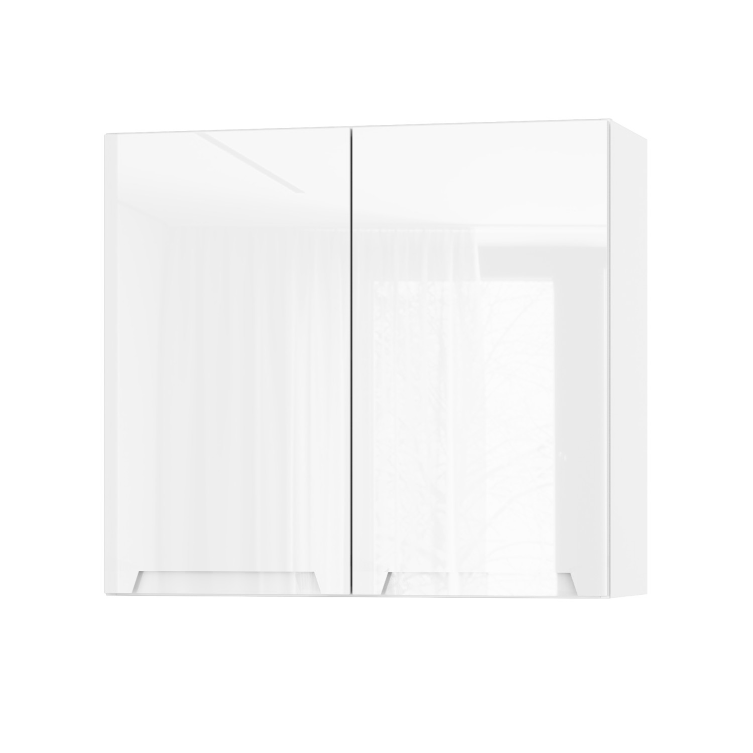 Корпус Стандарт білий, фасад Бостон білий глянець 302 80х72х30 Корпус Стандарт білий, фасад Бостон білий глянець 302 80х72х30