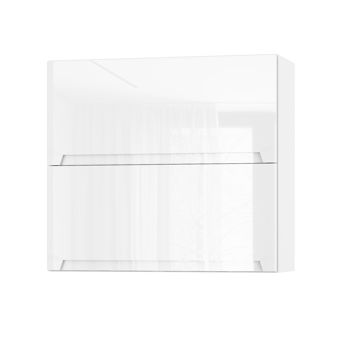 Корпус Стандарт білий, фасад Бостон білий глянець 402.HF 80х72х30