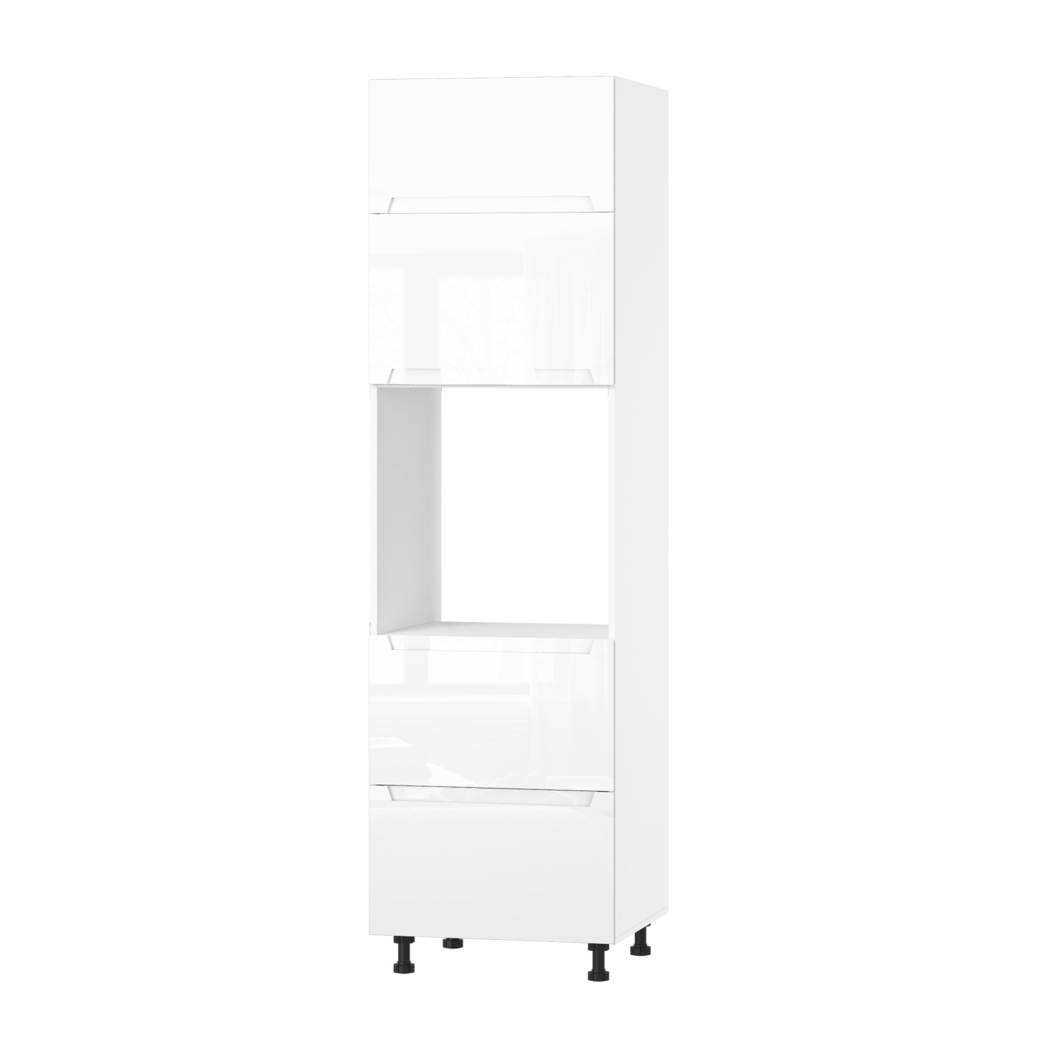 Корпус Стандарт білий, фасад Бостон білий глянець 725.SM-HK-XS 60x214x56