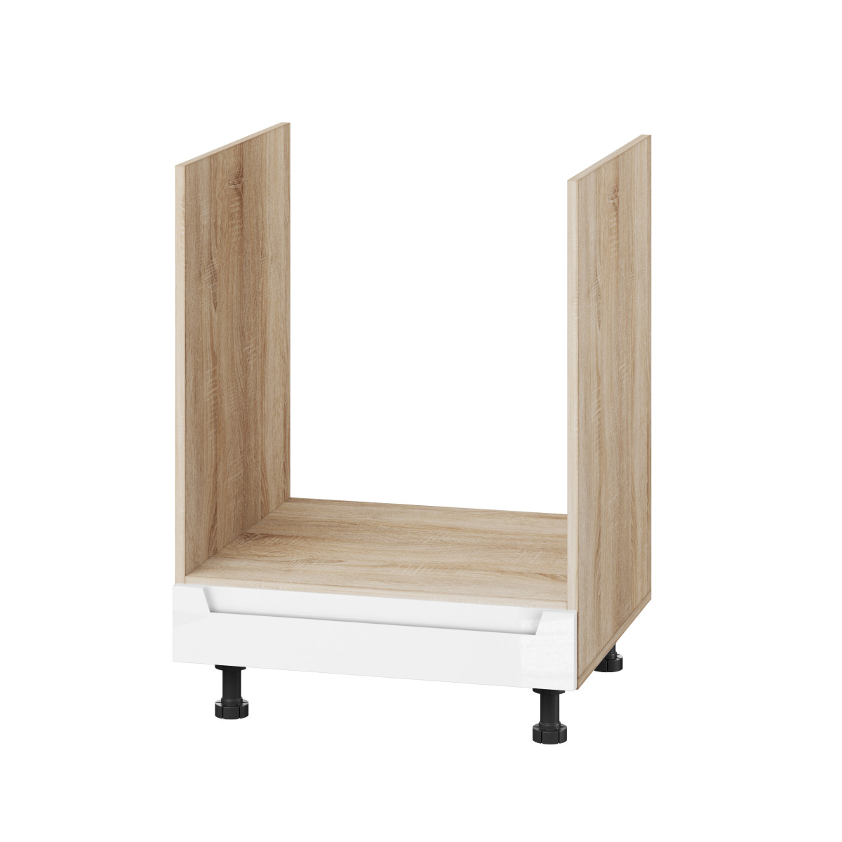 Корпус Стандарт дуб сонома, фасад Бостон білий глянець 105.F-60х72х52