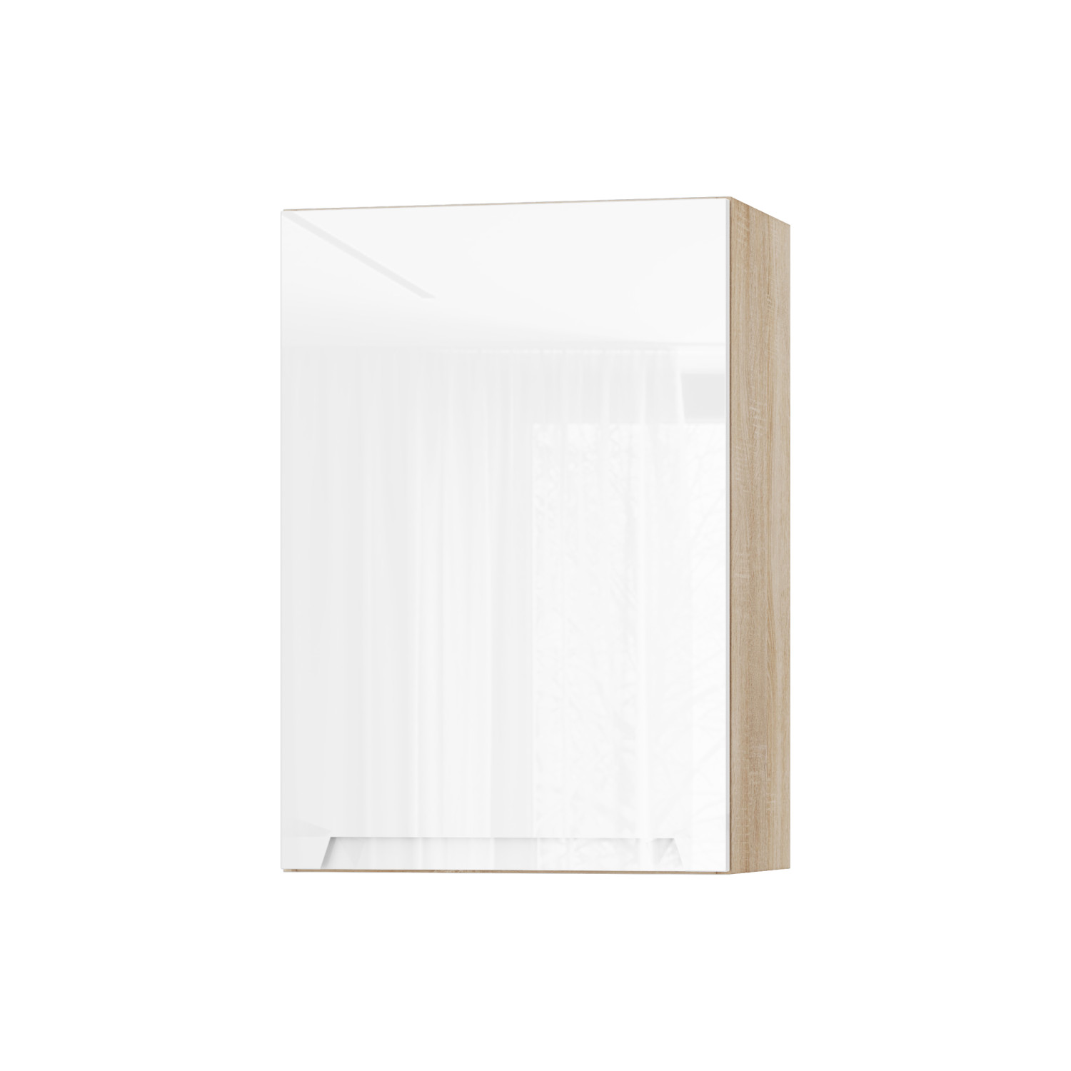 Корпус Стандарт дуб сонома, фасад Бостон білий глянець 301 50х72х30 Корпус Стандарт дуб сонома, фасад Бостон білий глянець 301 50х72х30