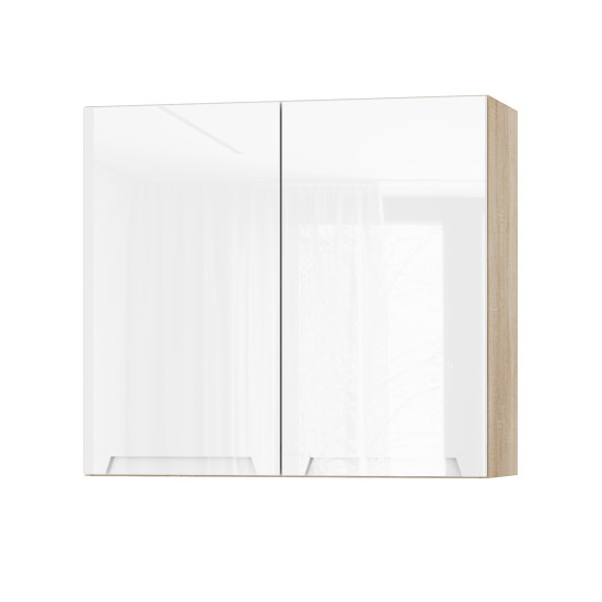 Корпус Стандарт дуб сонома, фасад Бостон білий глянець 302 80х72х30