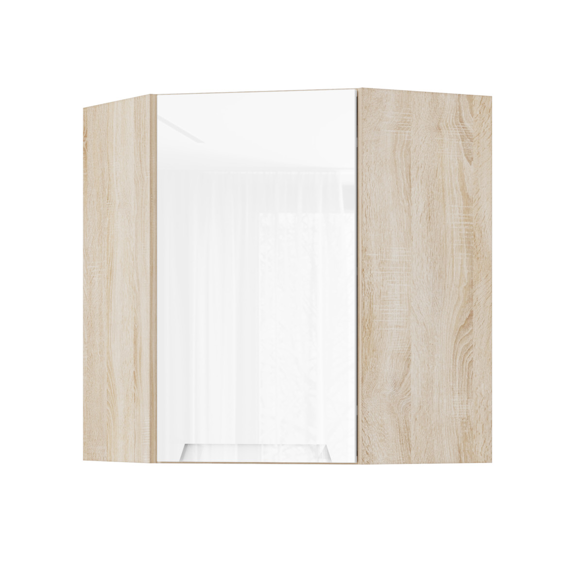 Корпус Стандарт дуб сонома, фасад Бостон білий глянець 361 60х72х60 