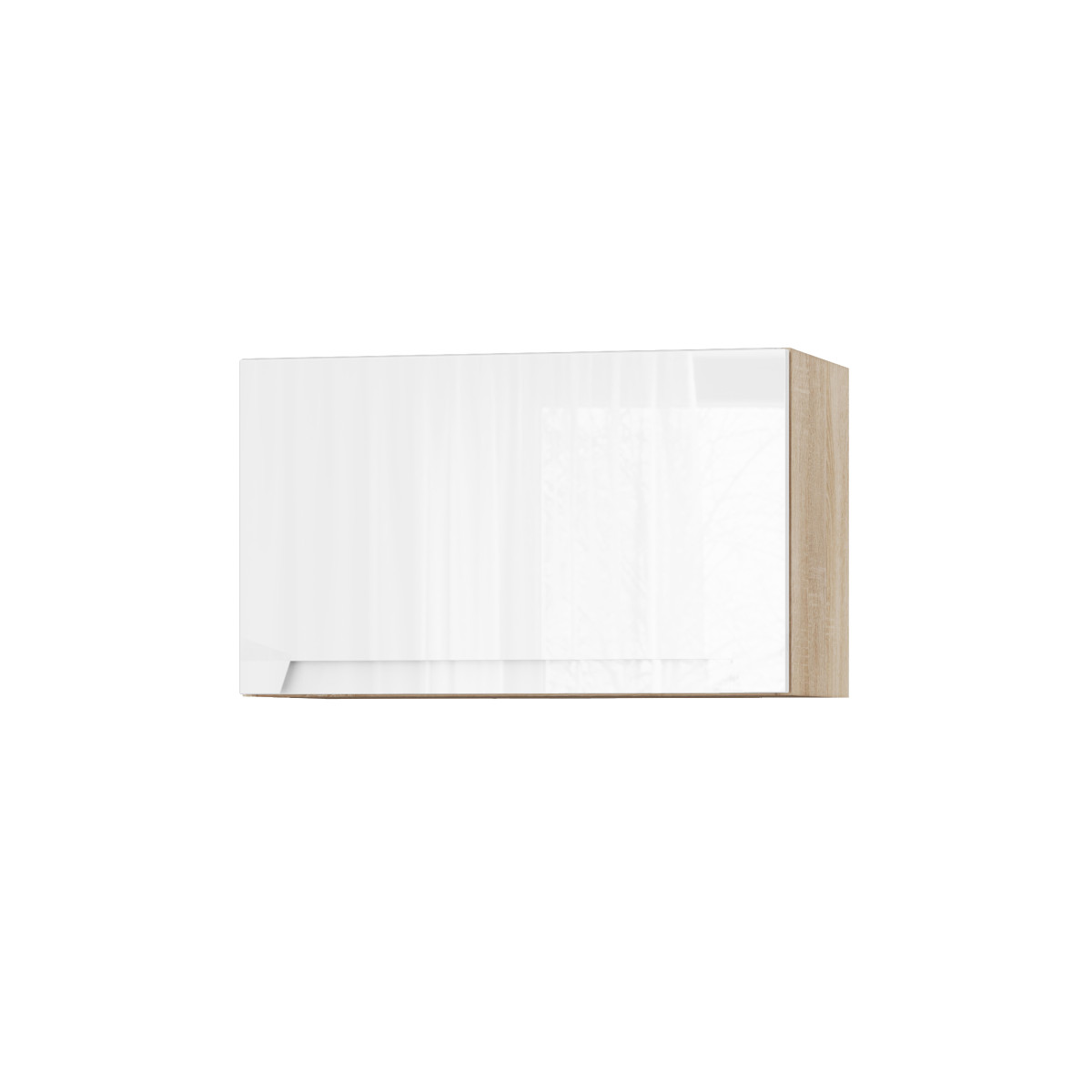 Корпус Стандарт дуб сонома, фасад Бостон білий глянець 401.HK-XS 60х36х30