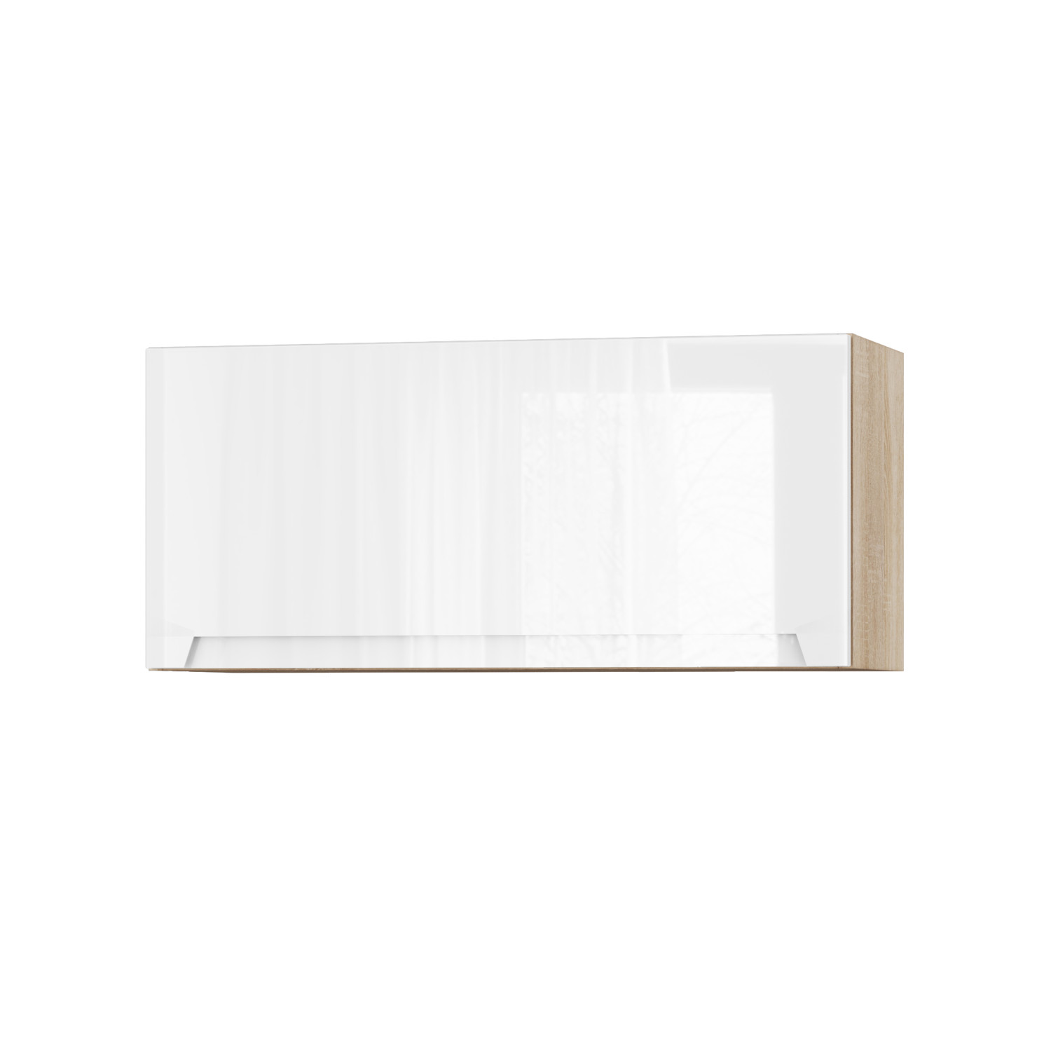 Корпус Стандарт дуб сонома, фасад Бостон білий глянець 401.HK-XS 80х36х30 Корпус Стандарт дуб сонома, фасад Бостон білий глянець 401.HK-XS 80х36х30