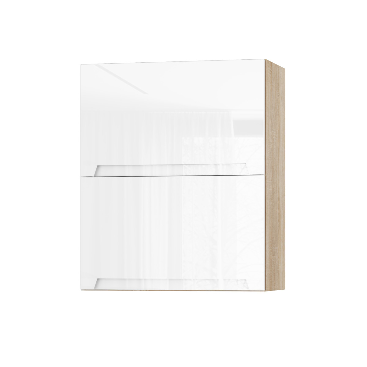 Корпус Стандарт дуб сонома, фасад Бостон білий глянець 402.HF 60х72х30