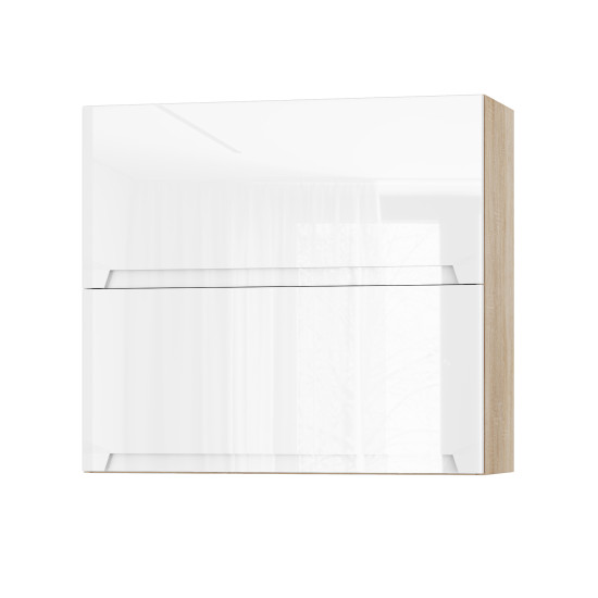 Корпус Стандарт дуб сонома, фасад Бостон білий глянець 402.HF 80х72х30