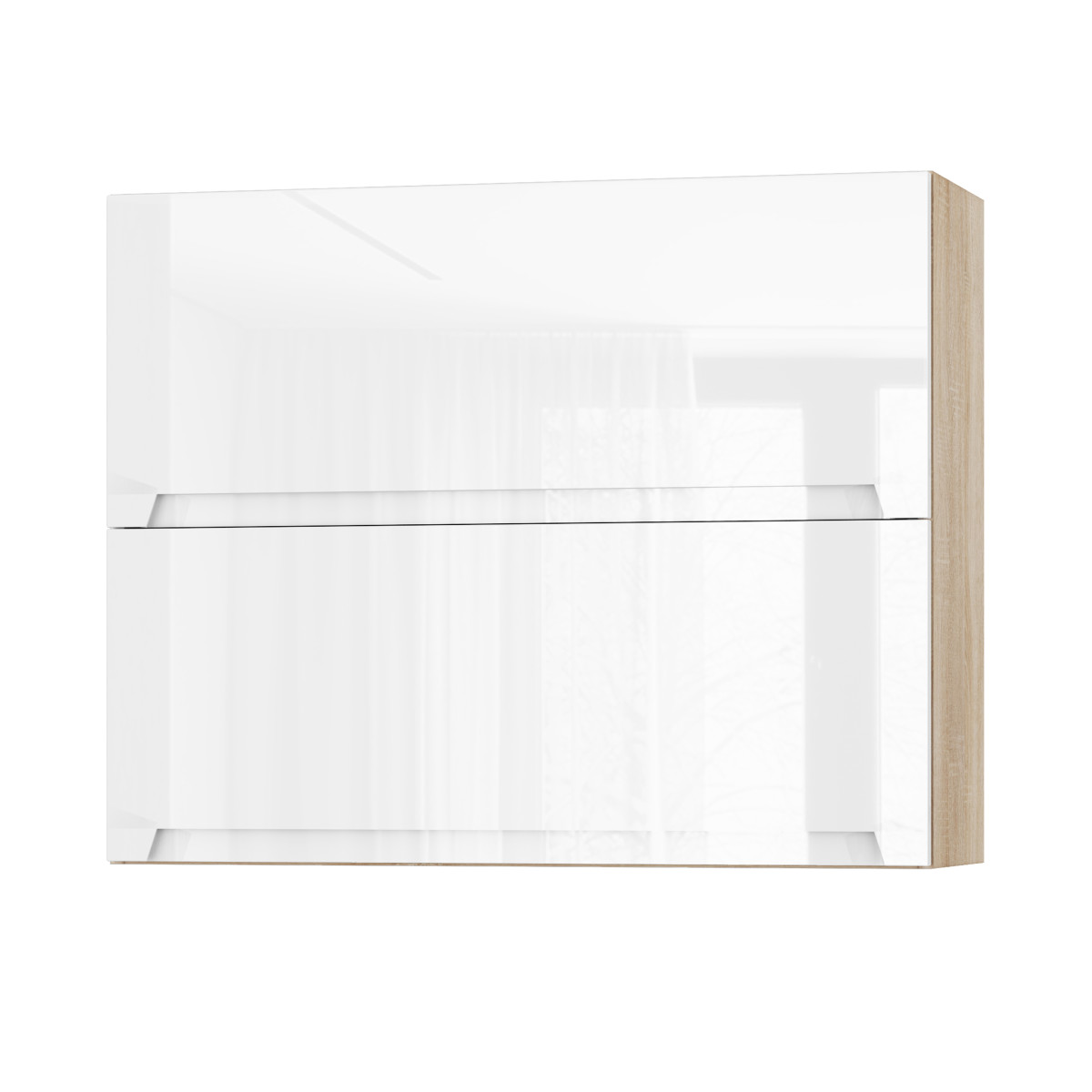 Корпус Стандарт дуб сонома, фасад Бостон білий глянець 402.HF 90х72х30