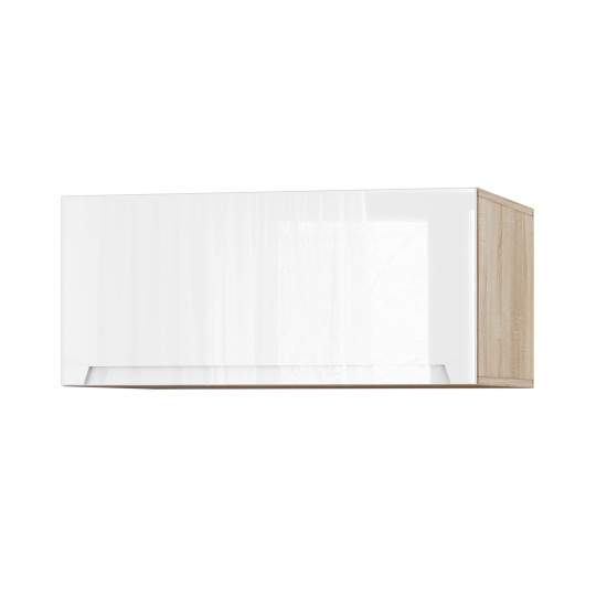 Корпус Стандарт дуб сонома, фасад Бостон білий глянець 410.HK-XS 80х36х56