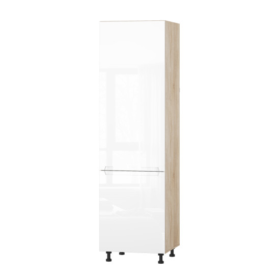 Корпус Стандарт дуб сонома, фасад Бостон білий глянець 702 60х214х56