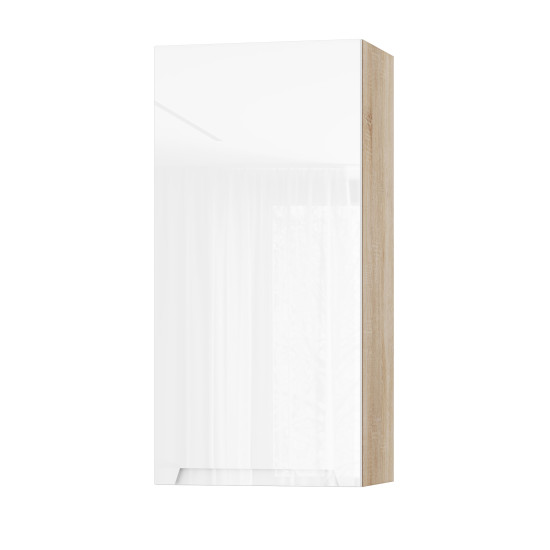 Корпус Стандарт дуб сонома, фасад Бостон білий глянець L301 45х93х30