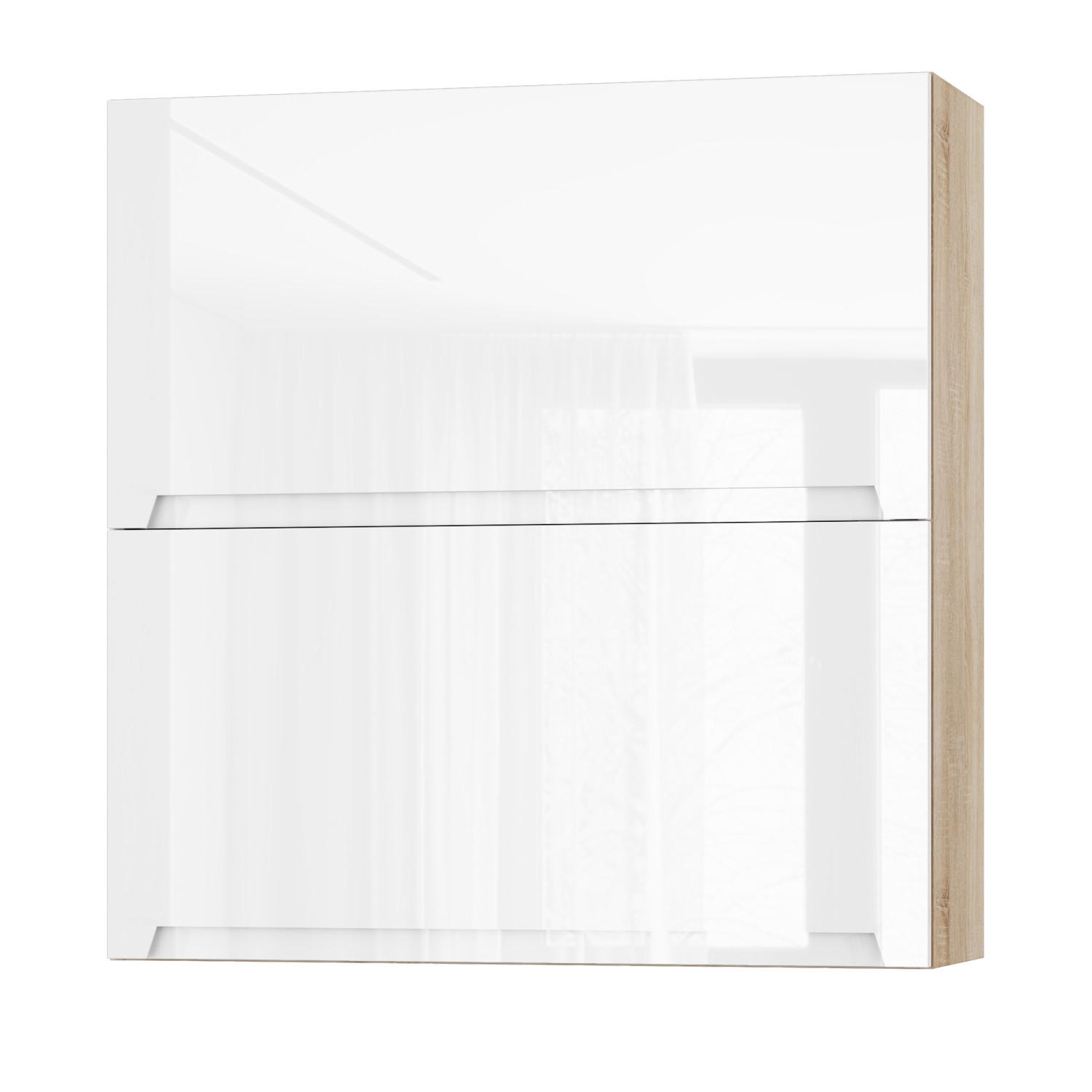 Корпус Стандарт дуб сонома, фасад Бостон білий глянець L402.HF 90х93х30 Корпус Стандарт дуб сонома, фасад Бостон білий глянець L402.HF 90х93х30