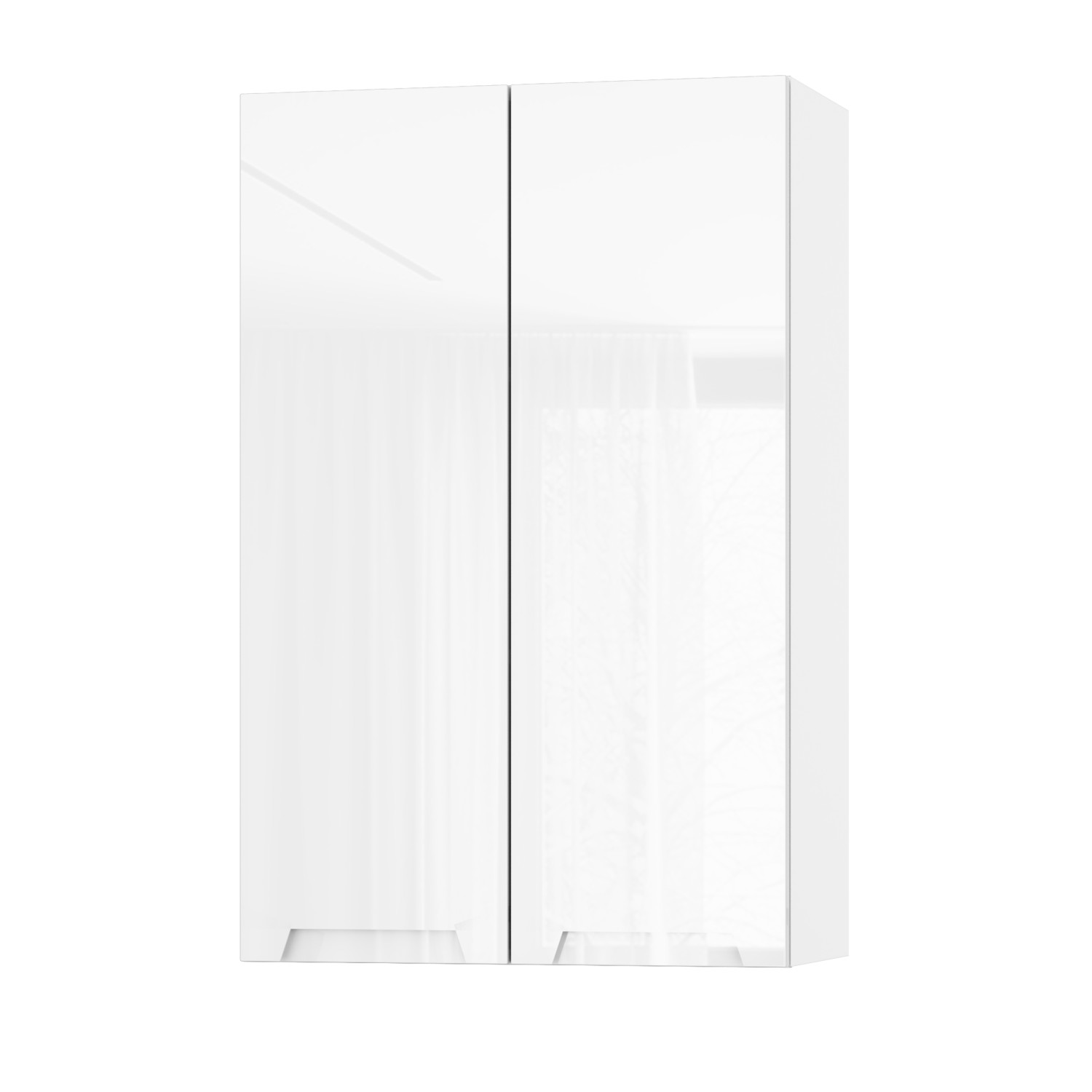 Корпус Стандарт білий, фасад Бостон білий глянець L302 60х93х30