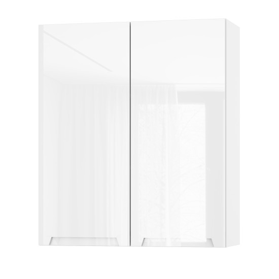 Корпус Стандарт білий, фасад Бостон білий глянець L302 80х93х30