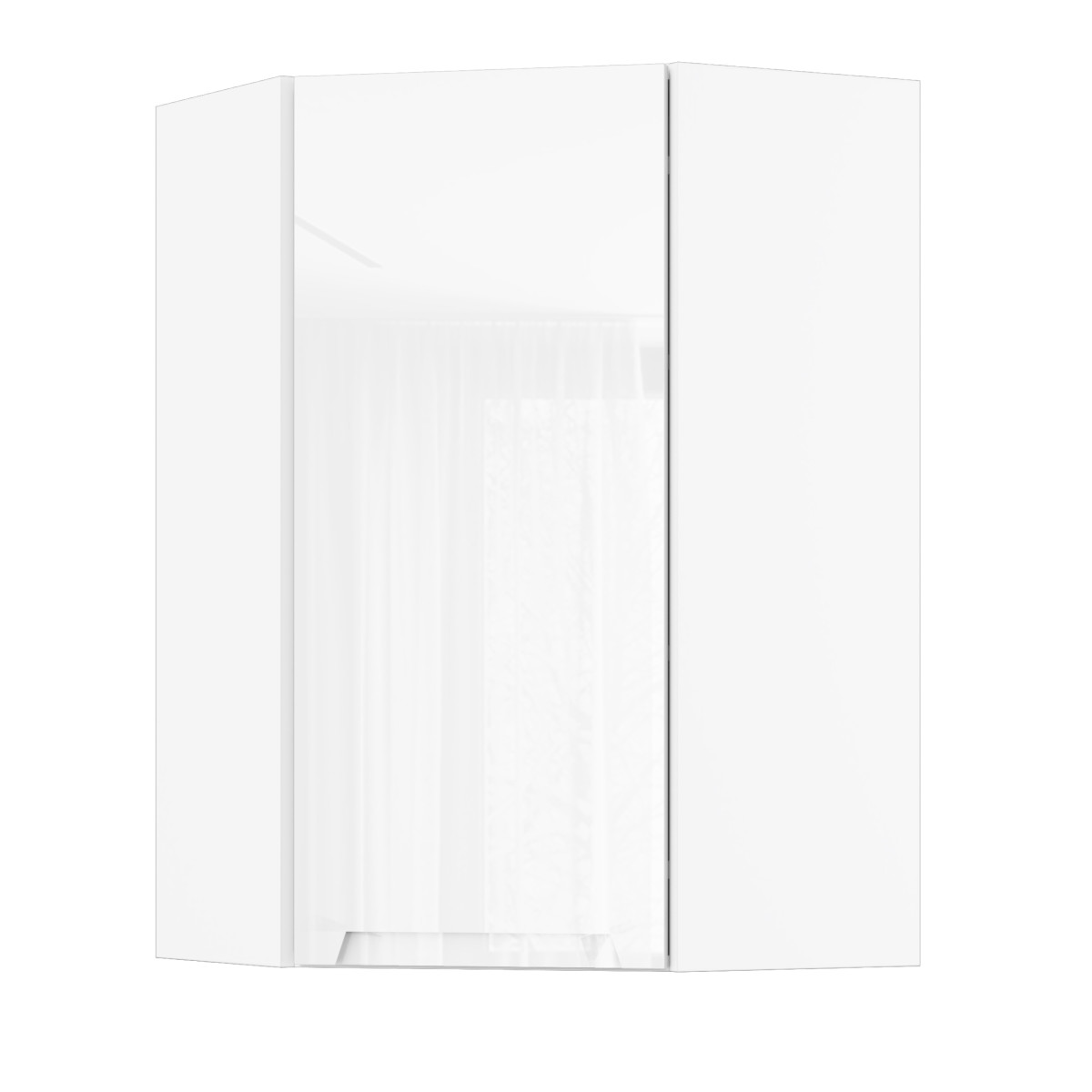 Корпус Стандарт білий, фасад Бостон білий глянець L361 60х93х60