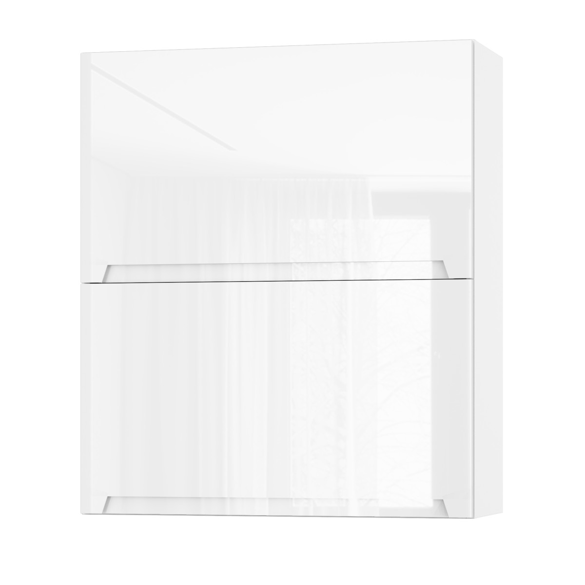 Корпус Стандарт білий, фасад Бостон білий глянець L402.HF 80х93х30