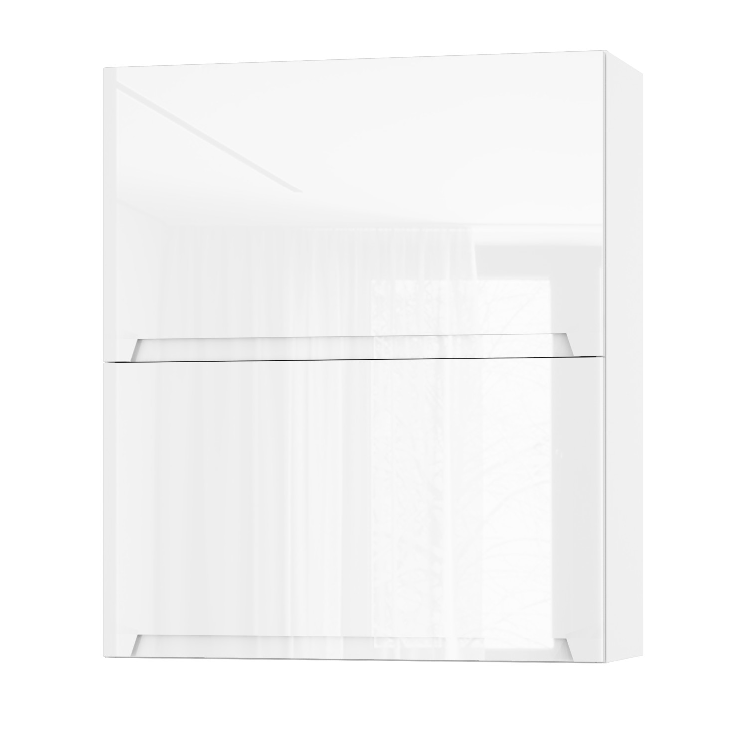 Корпус Стандарт білий, фасад Бостон білий глянець L402.HF 80х93х30