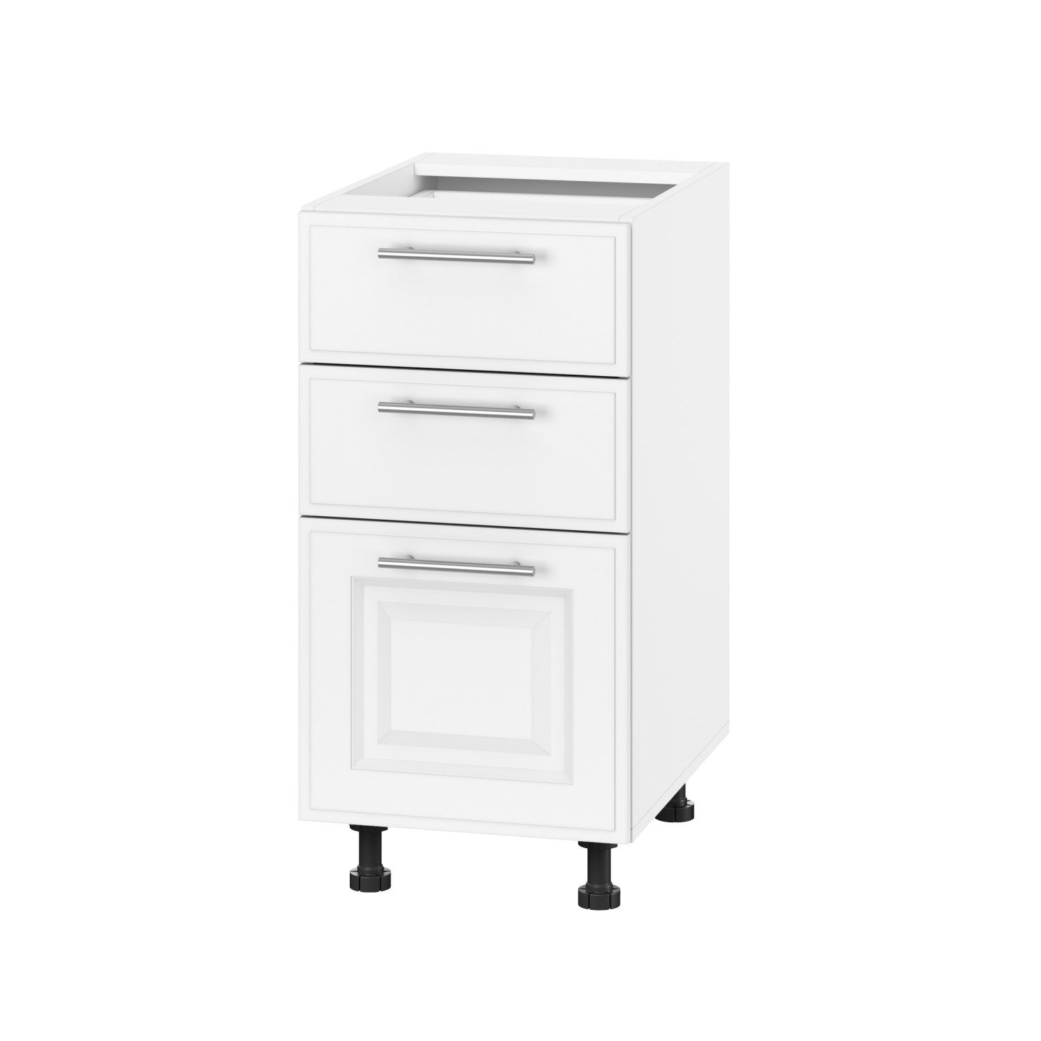 Корпус Стандарт білий, фасад Лондон білий матовий 130.SM 40х72х52