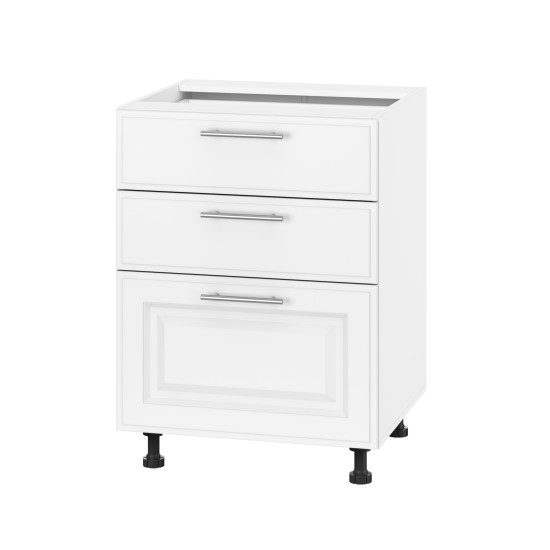 Корпус Стандарт білий, фасад Лондон білий матовий 130.SM 60х72х52