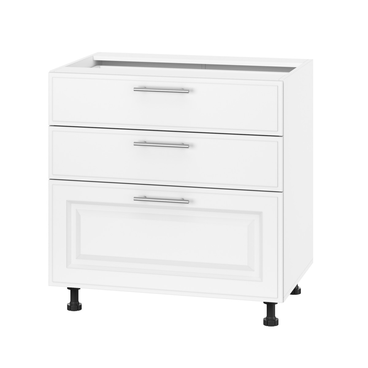 Корпус Стандарт білий, фасад Лондон білий матовий 130.SM 80х72х52