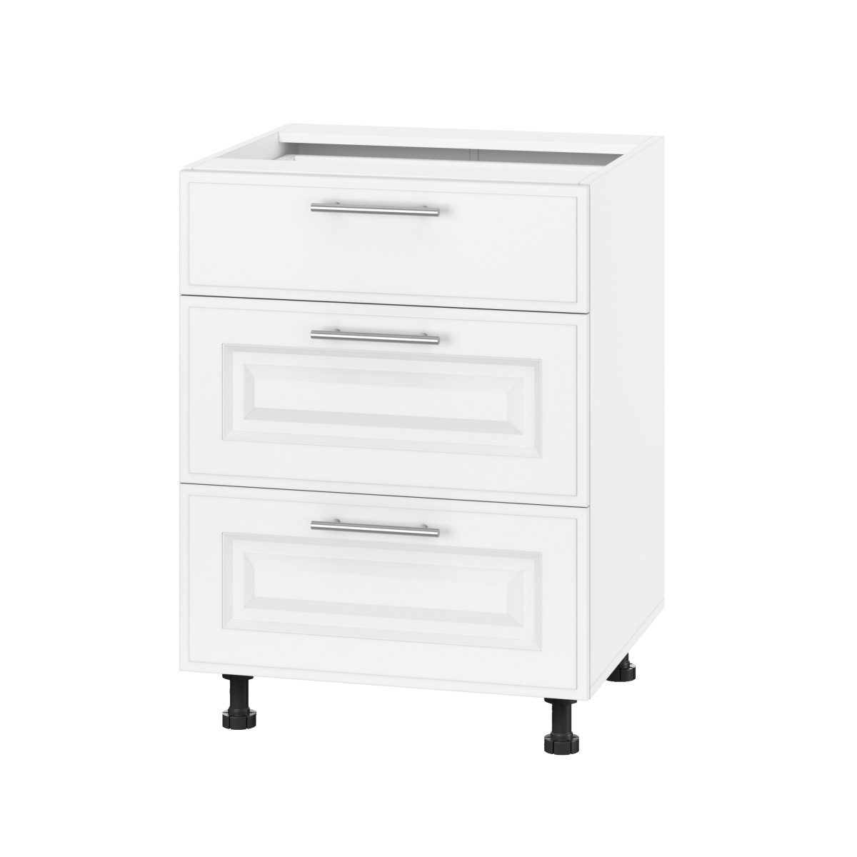 Корпус Стандарт білий, фасад Лондон білий матовий 131Q. 60х72х52