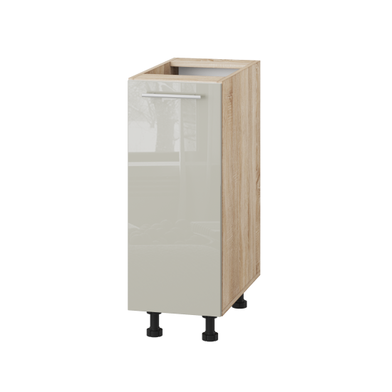 Корпус Стандарт дуб сонома, фасад Стандарт аврора глянець 101 30х72х52