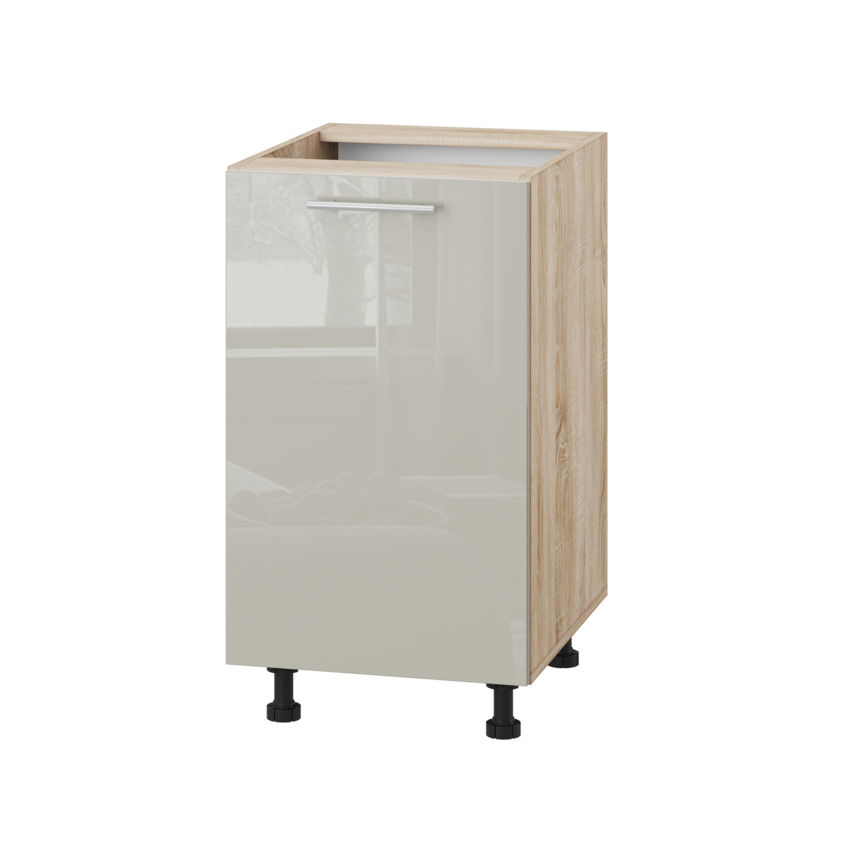 Корпус Стандарт дуб сонома, фасад Стандарт аврора глянець 101 45х72х52