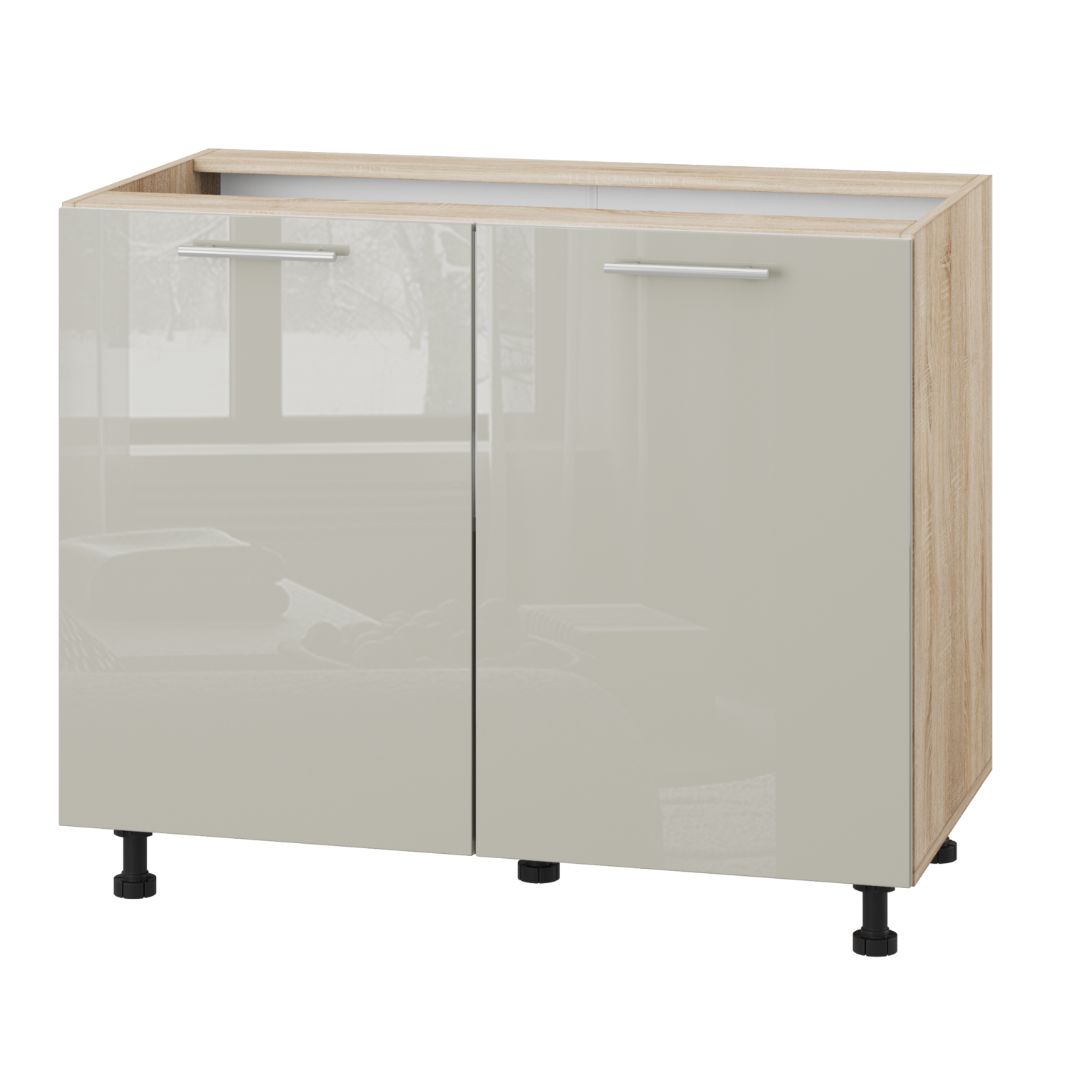 Корпус Стандарт дуб сонома, фасад Стандарт аврора глянець 102 100х72х52 Корпус Стандарт дуб сонома, фасад Стандарт аврора глянець 102 100х72х52