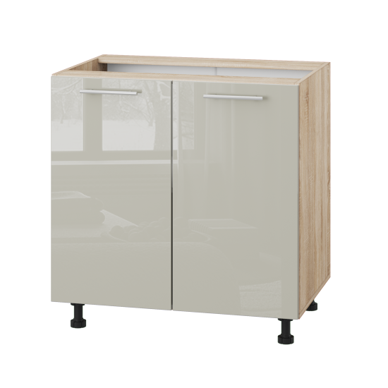 Корпус Стандарт дуб сонома, фасад Стандарт аврора глянець 102 80х72х52