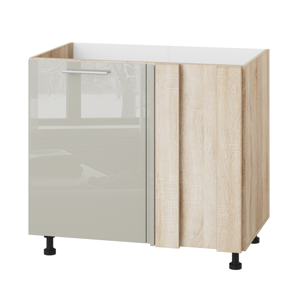 Корпус Стандарт дуб сонома, фасад Стандарт аврора глянець 103 90-110х72х52