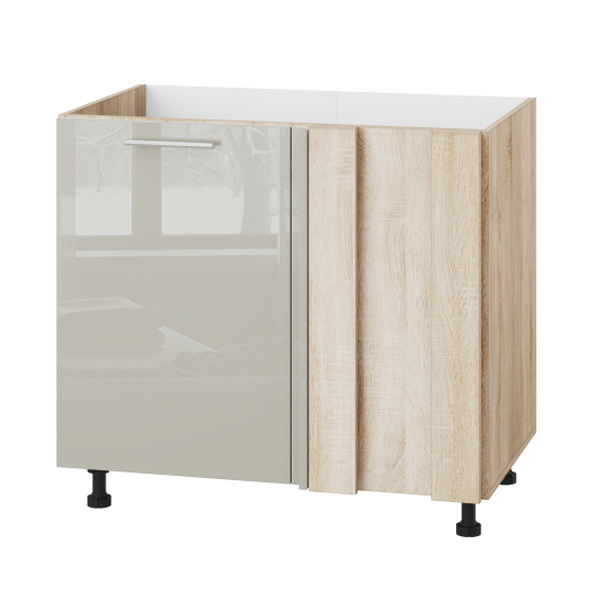 Корпус Стандарт дуб сонома, фасад Стандарт аврора глянець 103 90-110х72х52