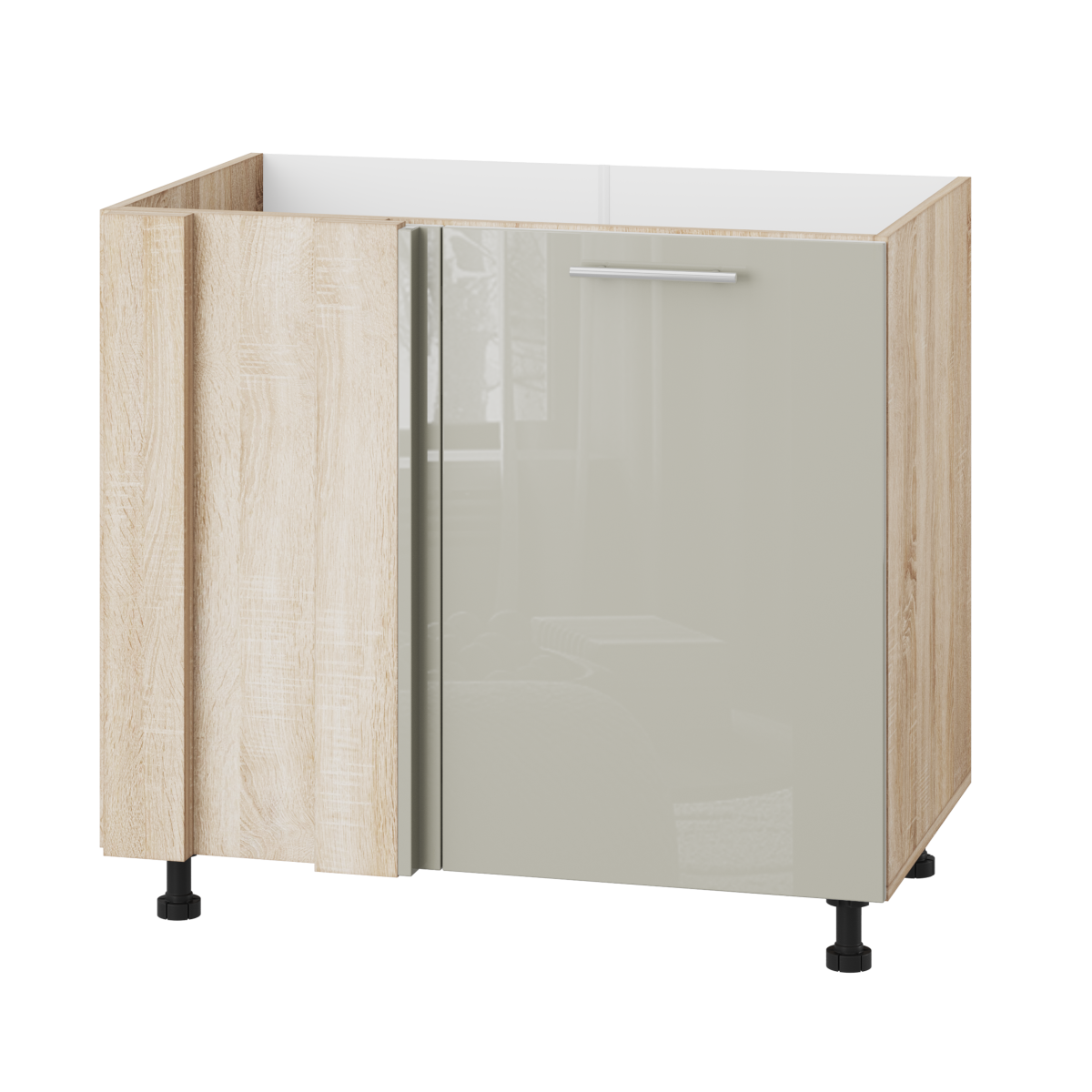 Корпус Стандарт дуб сонома, фасад Стандарт аврора глянець 103 90-110х72х52