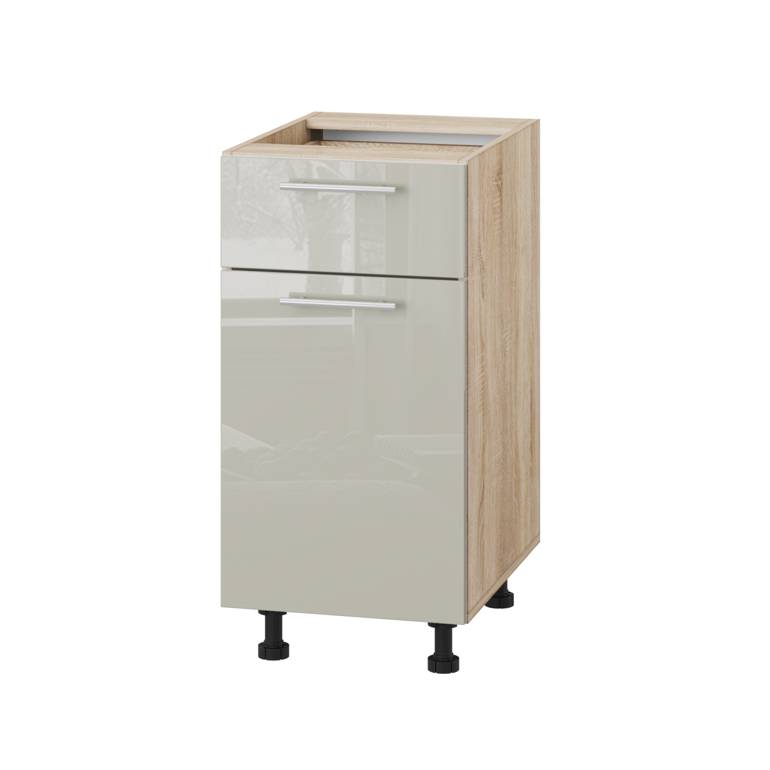 Корпус Стандарт дуб сонома, фасад Стандарт аврора глянець 111.SM-40x72x52