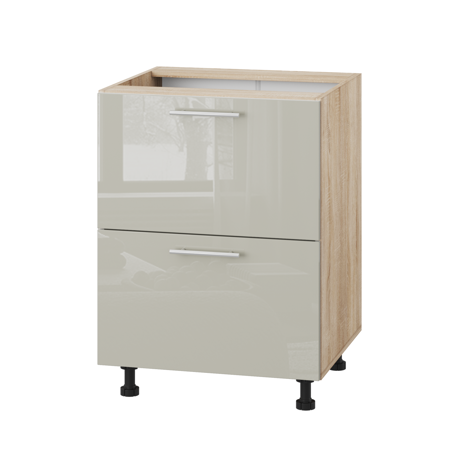 Корпус Стандарт дуб сонома, фасад Стандарт аврора глянець 120.SM-60x72x52