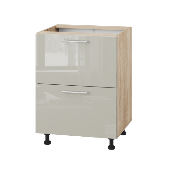 Корпус Стандарт дуб сонома, фасад Стандарт аврора глянець 120.SM-60x72x52