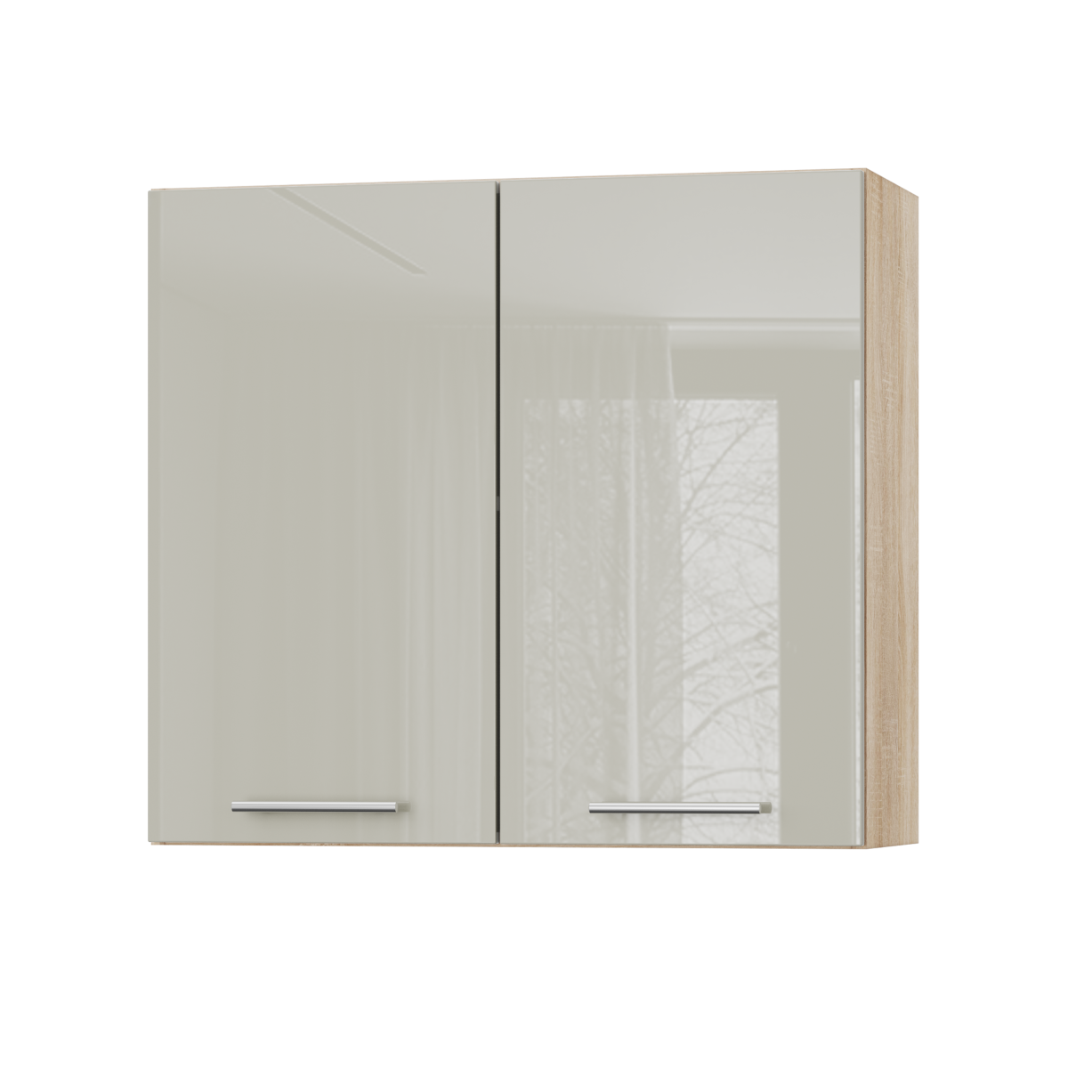 Корпус Стандарт дуб сонома, фасад Стандарт аврора глянець 302 80х72х30