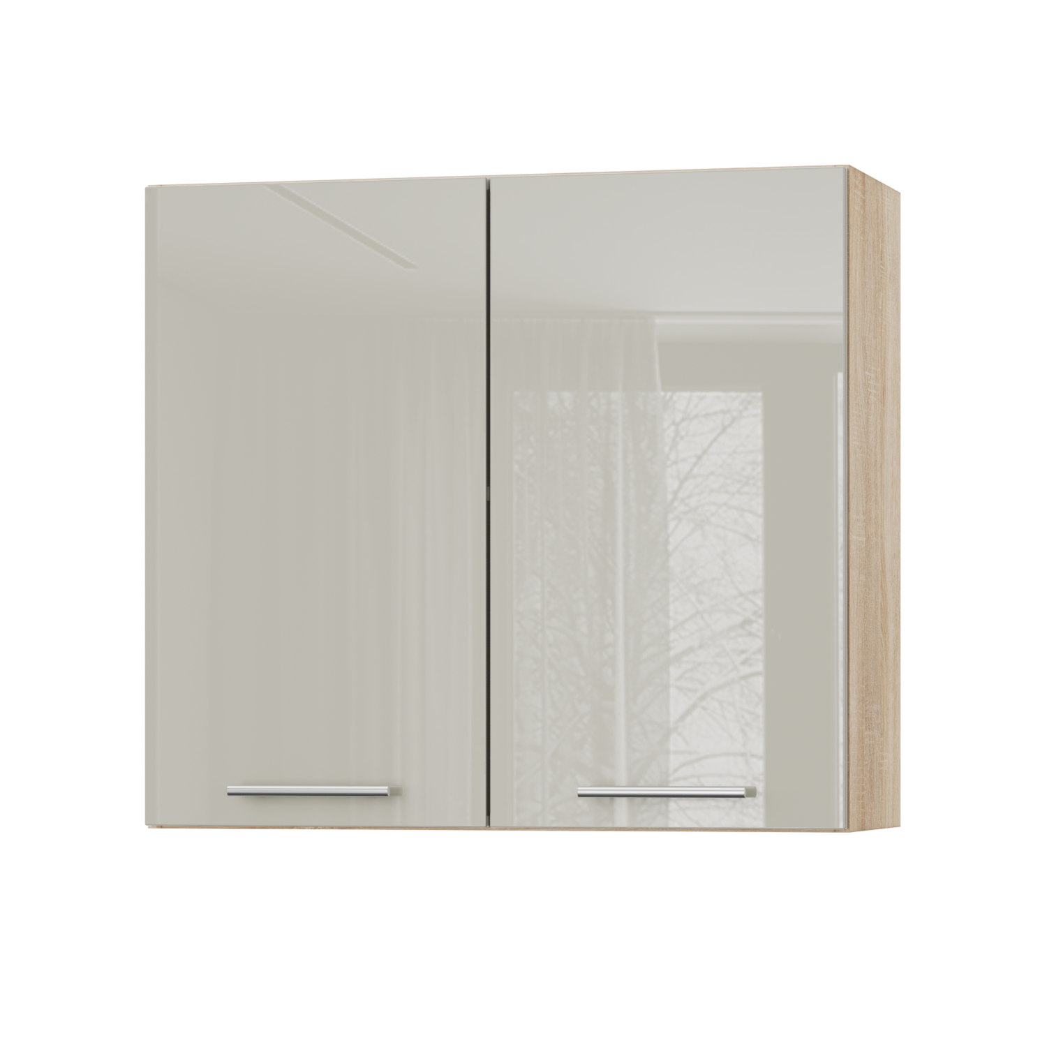 Корпус Стандарт дуб сонома, фасад Стандарт аврора глянець 302 80х72х30 Корпус Стандарт дуб сонома, фасад Стандарт аврора глянець 302 80х72х30