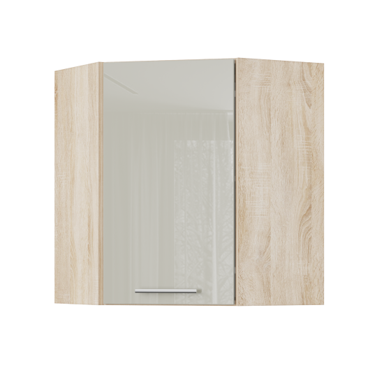 Корпус Стандарт дуб сонома, фасад Стандарт аврора глянець 361 60х72х60 