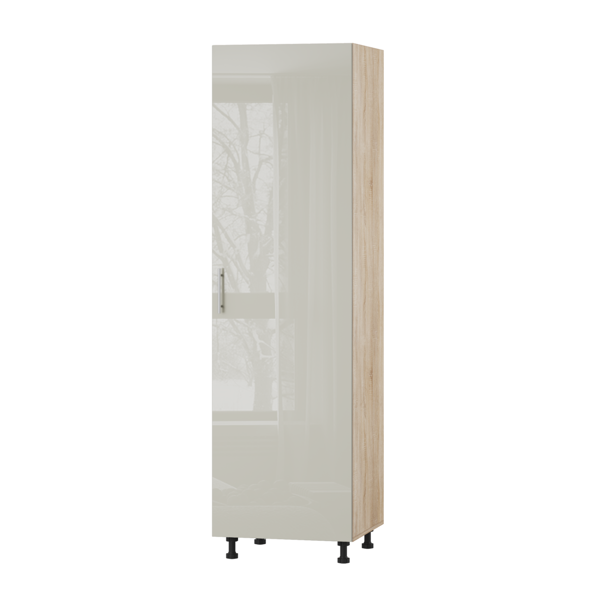 Корпус Стандарт дуб сонома, фасад Стандарт аврора глянець 704 60х214х56