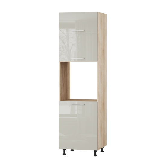 Корпус Стандарт дуб сонома, фасад Стандарт аврора глянець 705.HK-xs 60х214х56