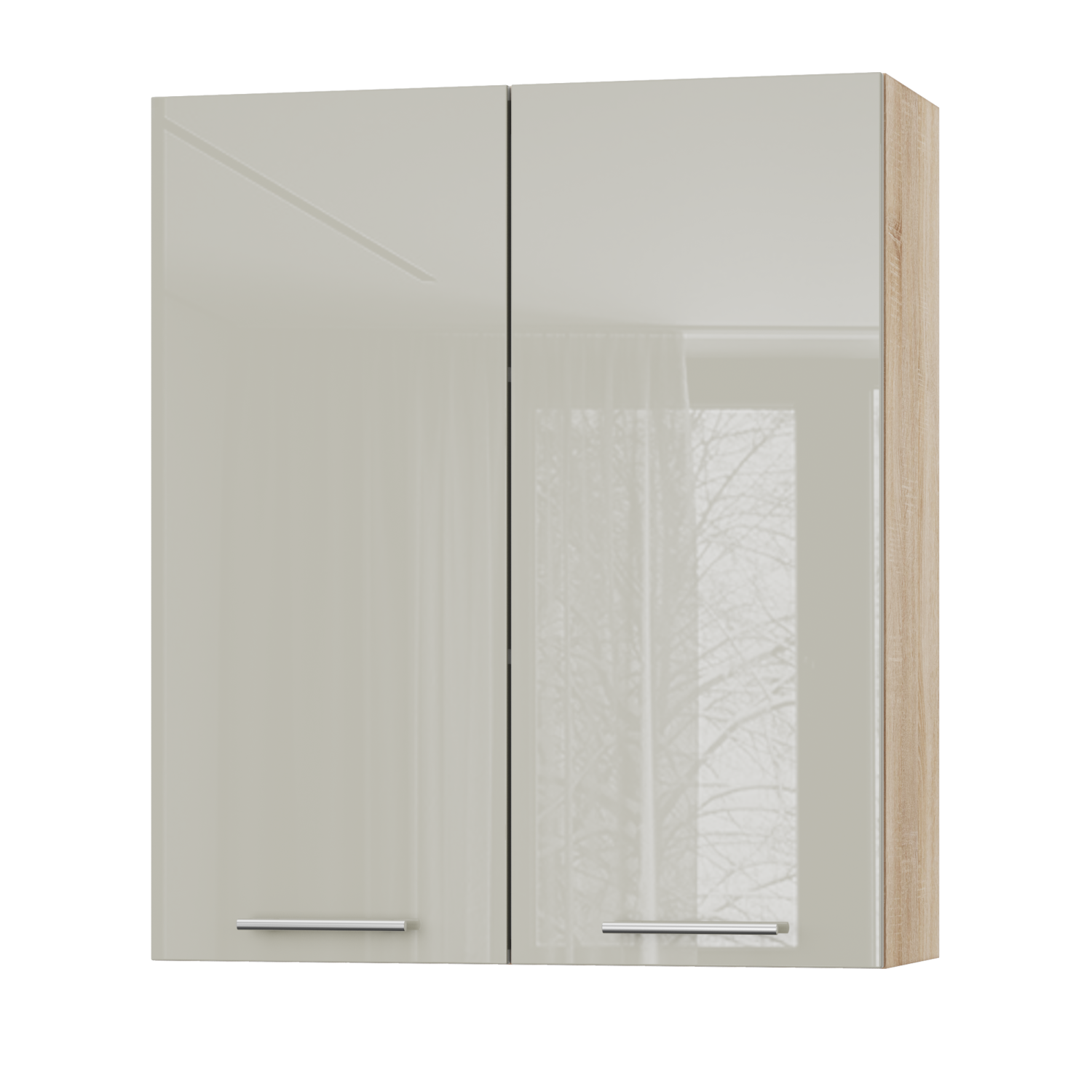 Корпус Стандарт дуб сонома, фасад Стандарт аврора глянець L302 80х93х30 Корпус Стандарт дуб сонома, фасад Стандарт аврора глянець L302 80х93х30