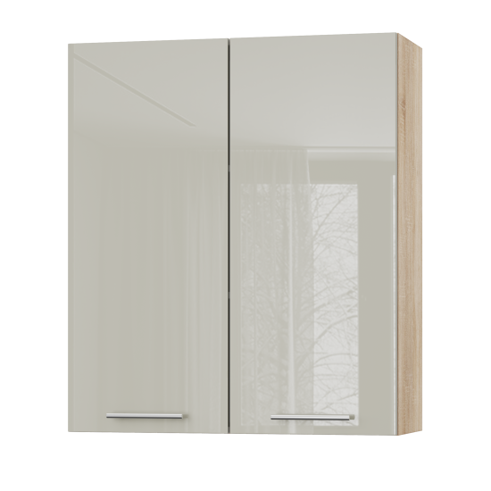 Корпус Стандарт дуб сонома, фасад Стандарт аврора глянець L302 80х93х30