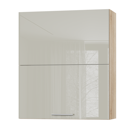 Корпус Стандарт дуб сонома, фасад Стандарт аврора глянець L402.HF 80х93х30