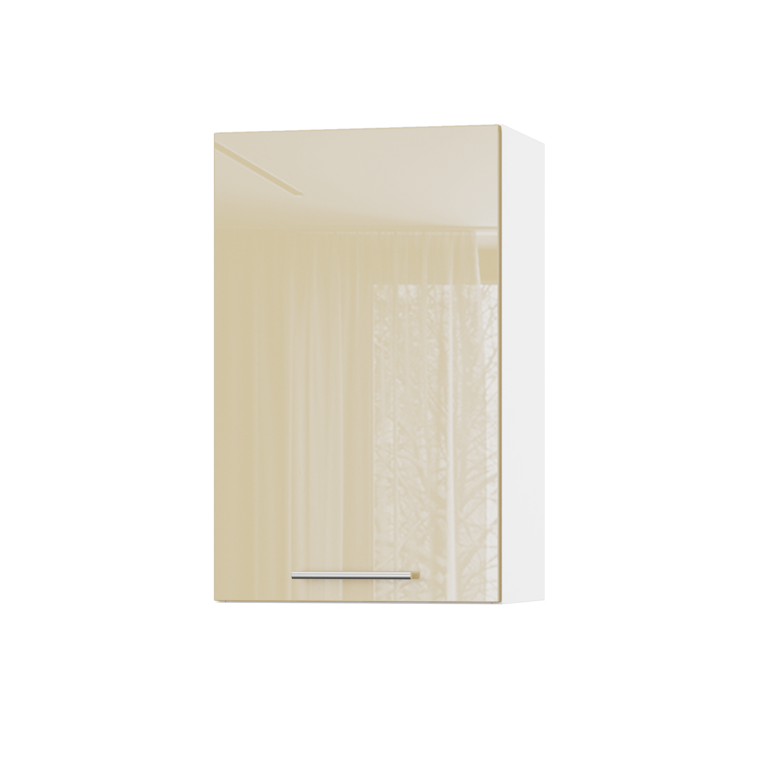 Корпус Стандарт білий, фасад Стандарт бежевий глянець 301 45х72х30 Корпус Стандарт білий, фасад Стандарт бежевий глянець 301 45х72х30