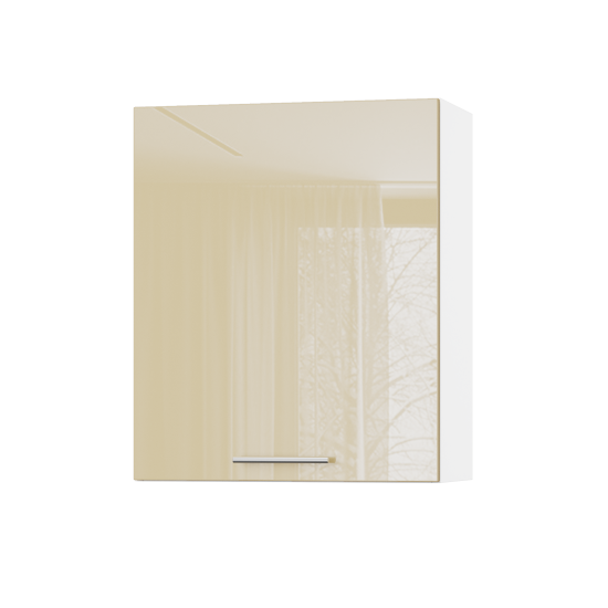 Корпус Стандарт білий, фасад Стандарт бежевий глянець 301 60х72х30