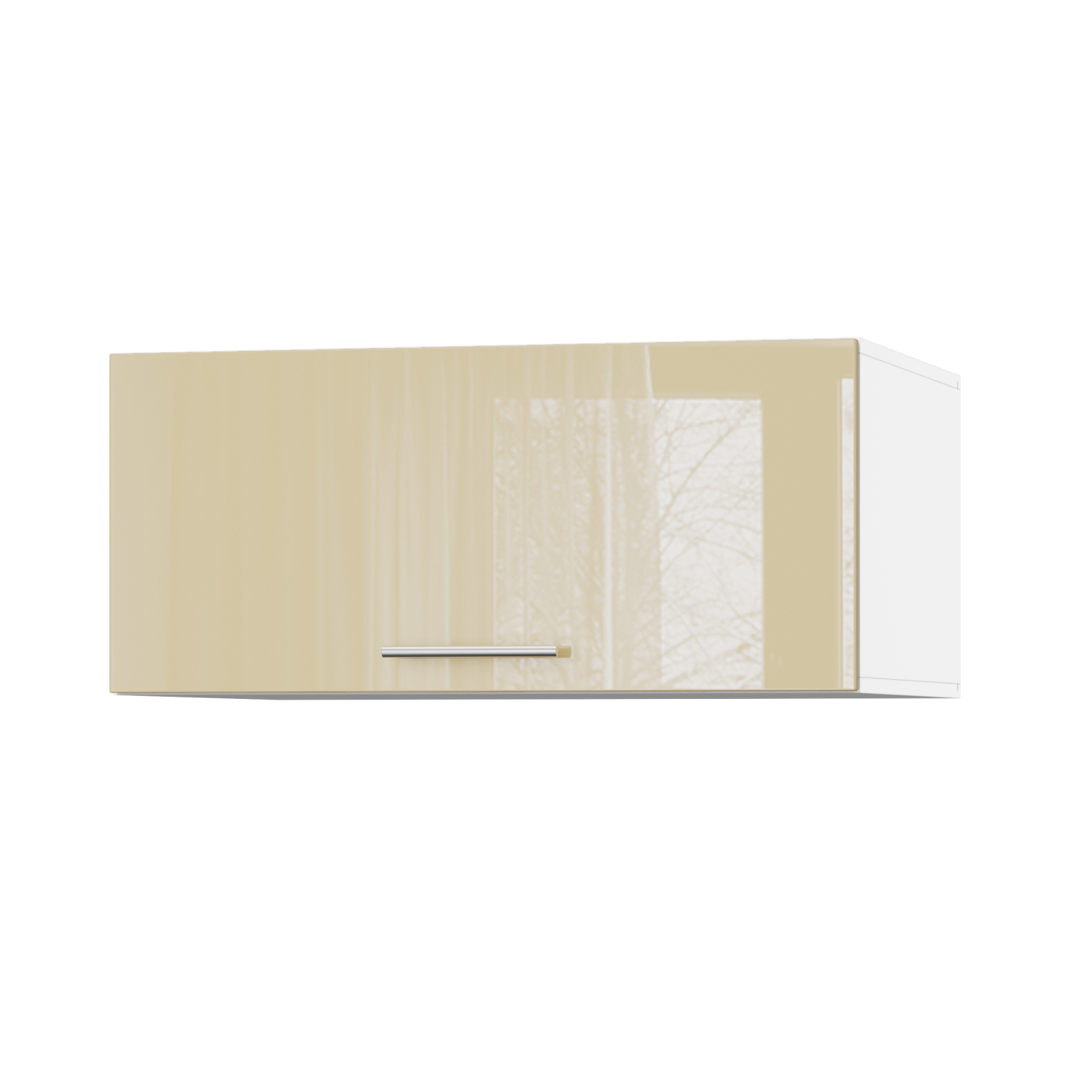 Корпус Стандарт білий, фасад Стандарт бежевий глянець 410.HK-XS 80х36х56 Корпус Стандарт білий, фасад Стандарт бежевий глянець 410.HK-XS 80х36х56