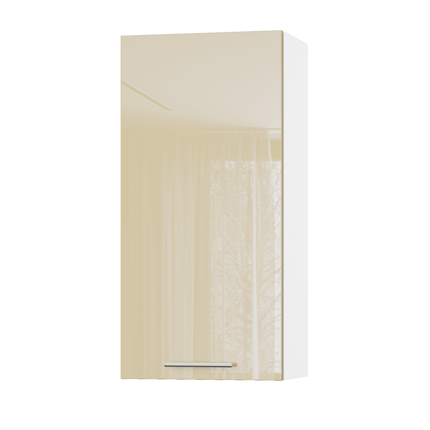 Корпус Стандарт білий, фасад Стандарт бежевий глянець L301 45х93х30