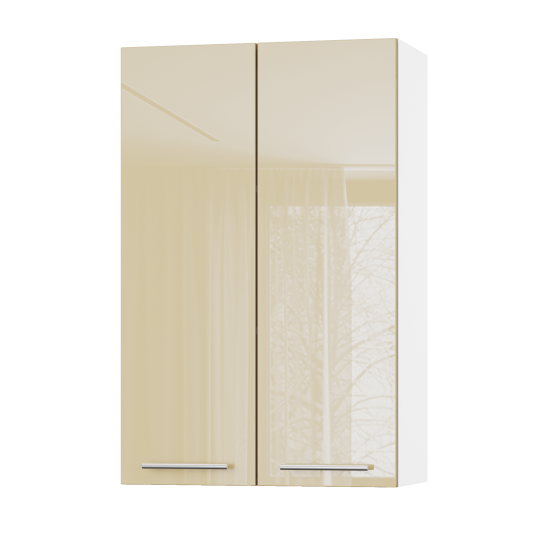 Корпус Стандарт білий, фасад Стандарт бежевий глянець L302 60х93х30