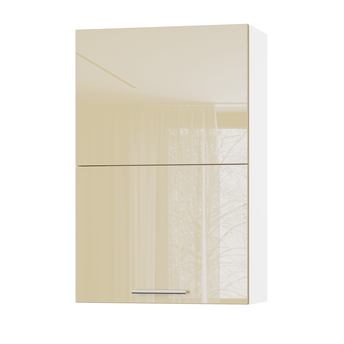 Корпус Стандарт білий, фасад Стандарт бежевий глянець L402.HF 60х93х30